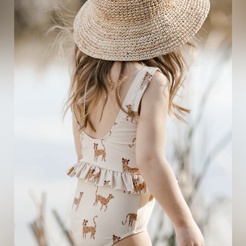 Quincy Mae Skirted One Piece Leopard